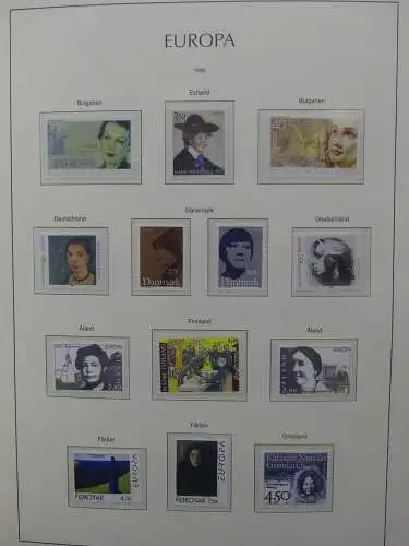 Europa Cept 1994-2002 postfrisch besammelt im Leuchtturm Binder #LZ680