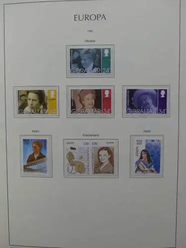 Europa Cept 1994-2002 postfrisch besammelt im Leuchtturm Binder #LZ680