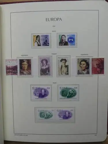 Europa Cept 1994-2002 postfrisch besammelt im Leuchtturm Binder #LZ680
