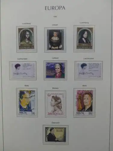 Europa Cept 1994-2002 postfrisch besammelt im Leuchtturm Binder #LZ680