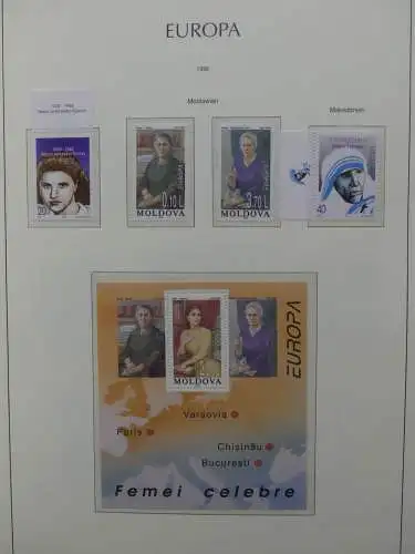 Europa Cept 1994-2002 postfrisch besammelt im Leuchtturm Binder #LZ680