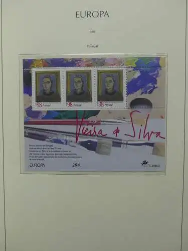 Europa Cept 1994-2002 postfrisch besammelt im Leuchtturm Binder #LZ680