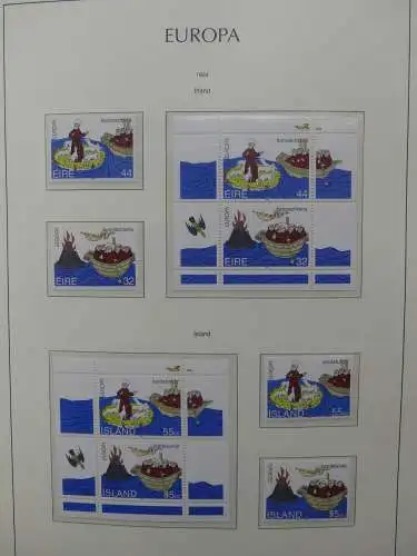 Europa Cept 1994-2002 postfrisch besammelt im Leuchtturm Binder #LZ680