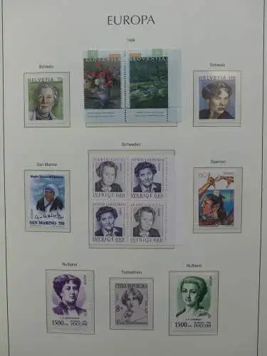 Europa Cept 1994-2002 postfrisch besammelt im Leuchtturm Binder #LZ680