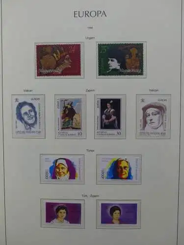 Europa Cept 1994-2002 postfrisch besammelt im Leuchtturm Binder #LZ680