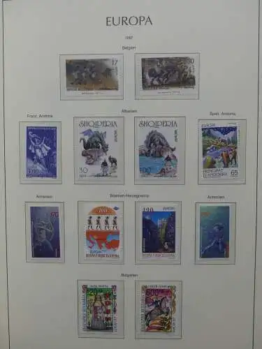 Europa Cept 1994-2002 postfrisch besammelt im Leuchtturm Binder #LZ680