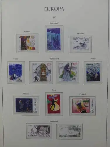Europa Cept 1994-2002 postfrisch besammelt im Leuchtturm Binder #LZ680