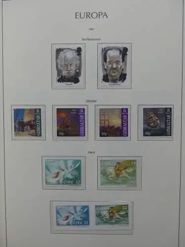 Europa Cept 1994-2002 postfrisch besammelt im Leuchtturm Binder #LZ680