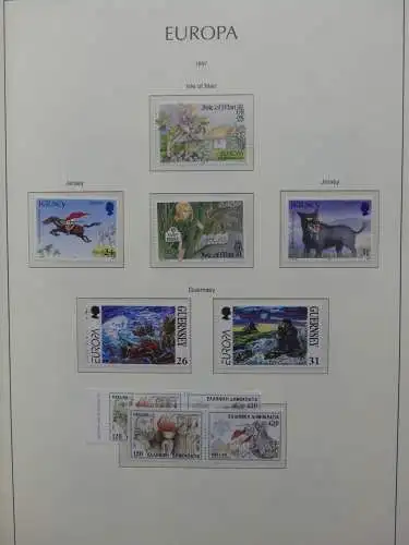 Europa Cept 1994-2002 postfrisch besammelt im Leuchtturm Binder #LZ680