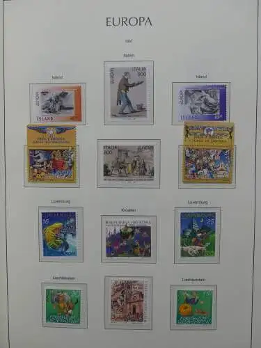 Europa Cept 1994-2002 postfrisch besammelt im Leuchtturm Binder #LZ680