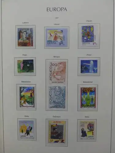 Europa Cept 1994-2002 postfrisch besammelt im Leuchtturm Binder #LZ680