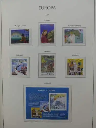 Europa Cept 1994-2002 postfrisch besammelt im Leuchtturm Binder #LZ680
