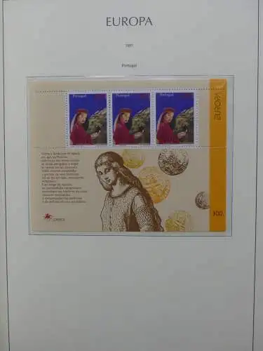 Europa Cept 1994-2002 postfrisch besammelt im Leuchtturm Binder #LZ680