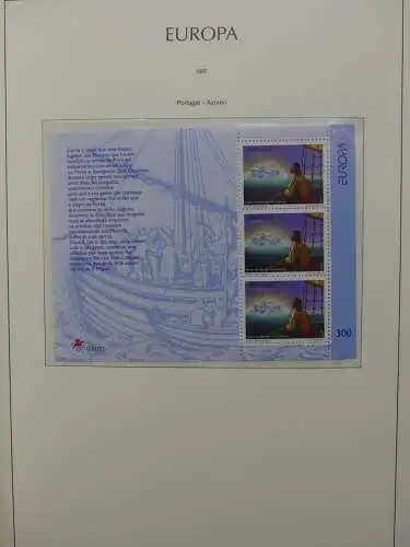 Europa Cept 1994-2002 postfrisch besammelt im Leuchtturm Binder #LZ680