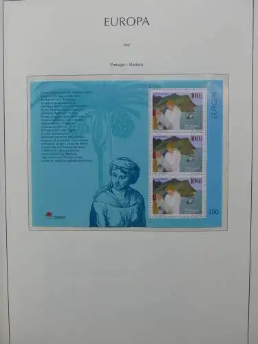 Europa Cept 1994-2002 postfrisch besammelt im Leuchtturm Binder #LZ680
