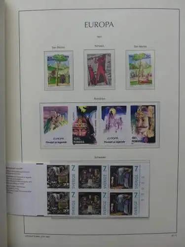 Europa Cept 1994-2002 postfrisch besammelt im Leuchtturm Binder #LZ680