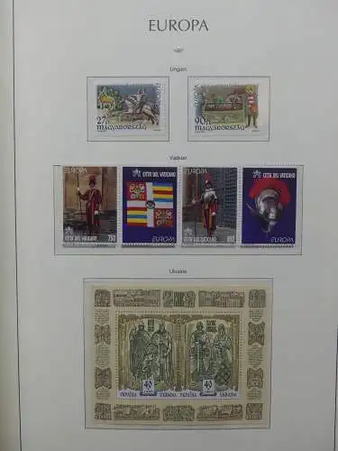 Europa Cept 1994-2002 postfrisch besammelt im Leuchtturm Binder #LZ680