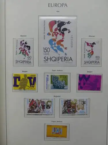 Europa Cept 1994-2002 postfrisch besammelt im Leuchtturm Binder #LZ680