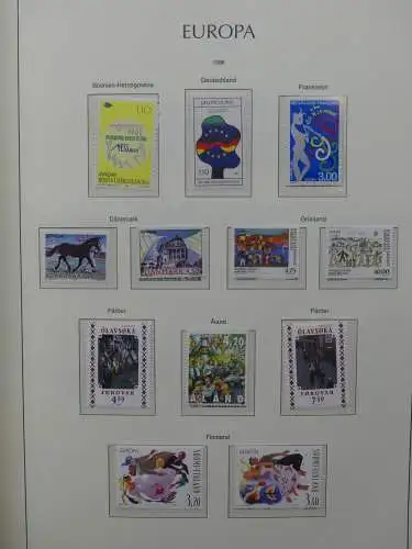 Europa Cept 1994-2002 postfrisch besammelt im Leuchtturm Binder #LZ680