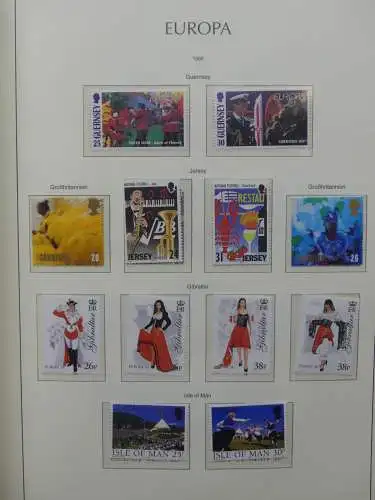 Europa Cept 1994-2002 postfrisch besammelt im Leuchtturm Binder #LZ680