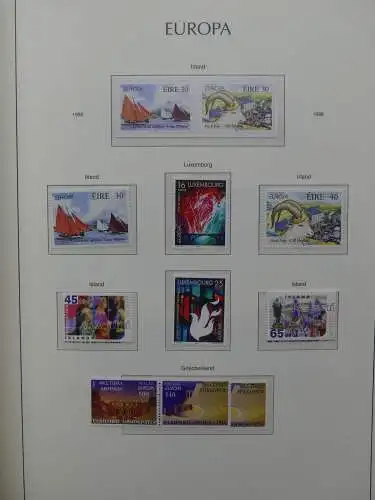 Europa Cept 1994-2002 postfrisch besammelt im Leuchtturm Binder #LZ680
