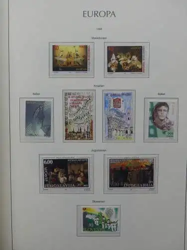 Europa Cept 1994-2002 postfrisch besammelt im Leuchtturm Binder #LZ680