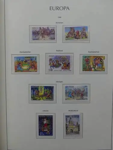 Europa Cept 1994-2002 postfrisch besammelt im Leuchtturm Binder #LZ680