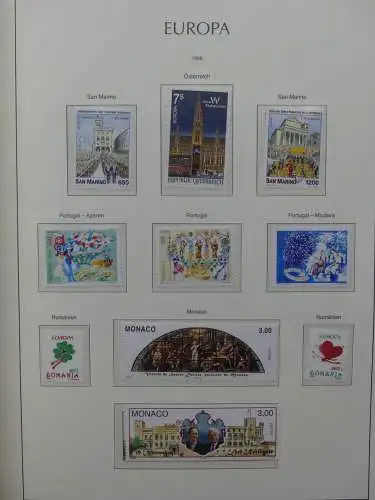 Europa Cept 1994-2002 postfrisch besammelt im Leuchtturm Binder #LZ680