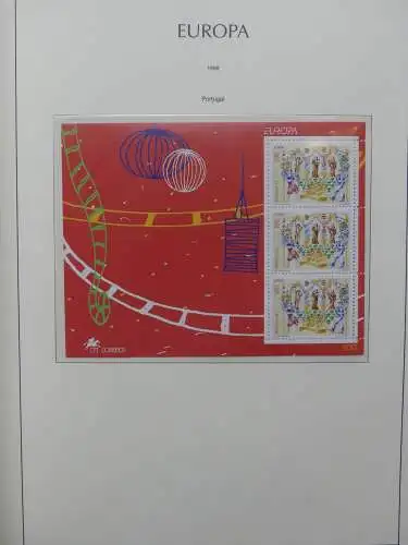 Europa Cept 1994-2002 postfrisch besammelt im Leuchtturm Binder #LZ680