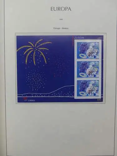 Europa Cept 1994-2002 postfrisch besammelt im Leuchtturm Binder #LZ680