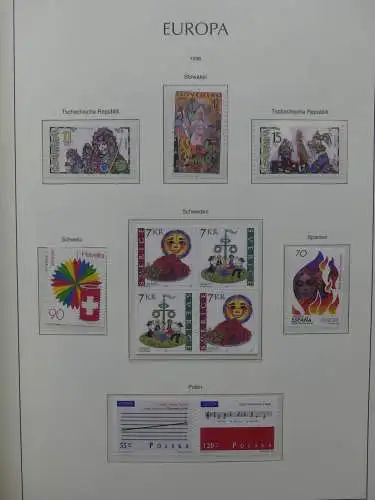Europa Cept 1994-2002 postfrisch besammelt im Leuchtturm Binder #LZ680