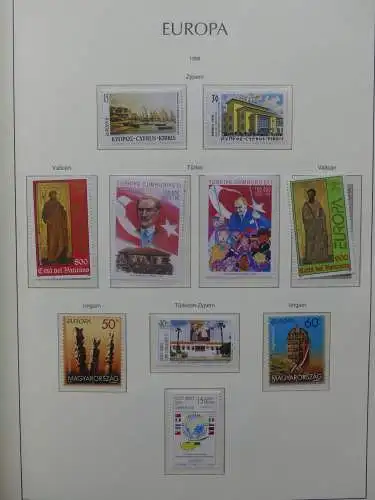Europa Cept 1994-2002 postfrisch besammelt im Leuchtturm Binder #LZ680