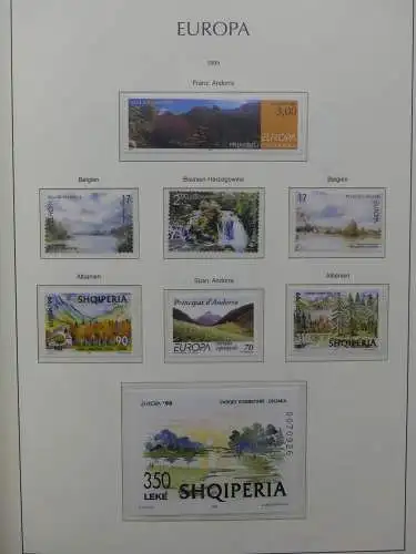 Europa Cept 1994-2002 postfrisch besammelt im Leuchtturm Binder #LZ680