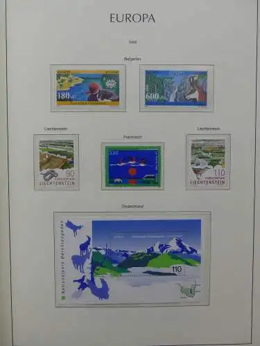 Europa Cept 1994-2002 postfrisch besammelt im Leuchtturm Binder #LZ680