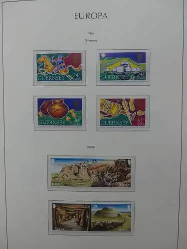 Europa Cept 1994-2002 postfrisch besammelt im Leuchtturm Binder #LZ680