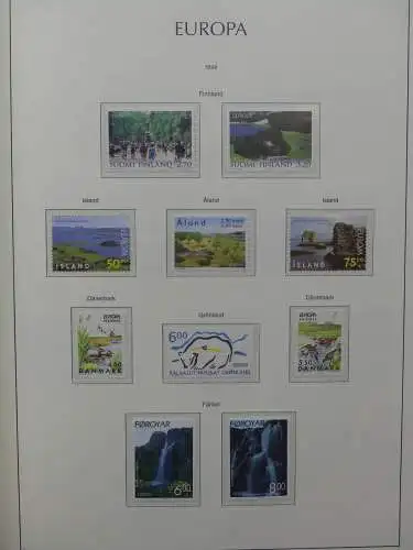 Europa Cept 1994-2002 postfrisch besammelt im Leuchtturm Binder #LZ680