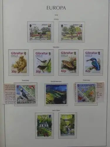 Europa Cept 1994-2002 postfrisch besammelt im Leuchtturm Binder #LZ680