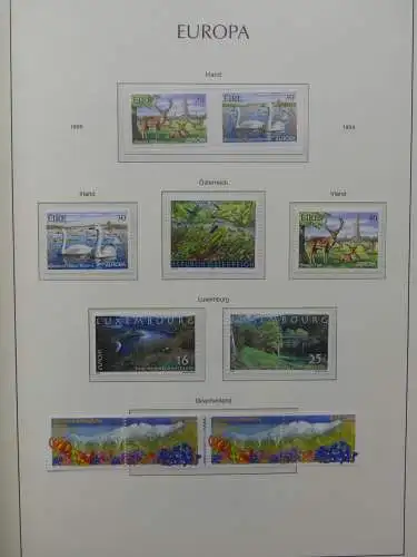 Europa Cept 1994-2002 postfrisch besammelt im Leuchtturm Binder #LZ680