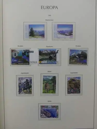 Europa Cept 1994-2002 postfrisch besammelt im Leuchtturm Binder #LZ680