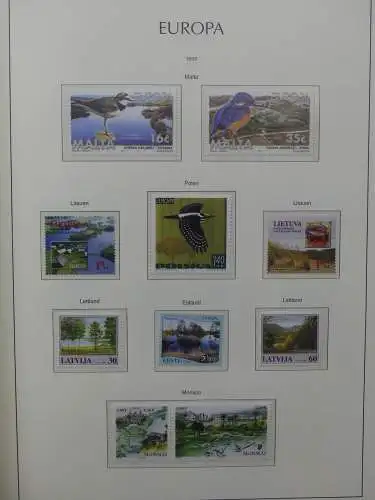 Europa Cept 1994-2002 postfrisch besammelt im Leuchtturm Binder #LZ680
