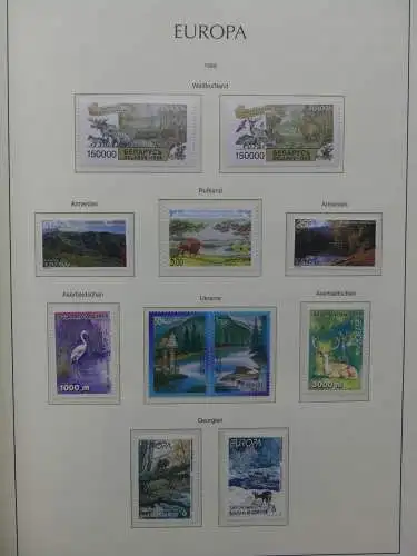 Europa Cept 1994-2002 postfrisch besammelt im Leuchtturm Binder #LZ680