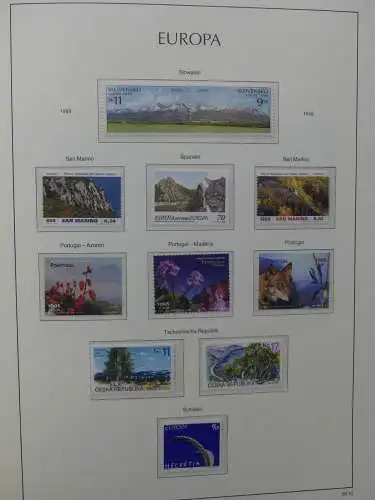 Europa Cept 1994-2002 postfrisch besammelt im Leuchtturm Binder #LZ680