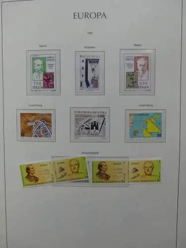 Europa Cept 1994-2002 postfrisch besammelt im Leuchtturm Binder #LZ680