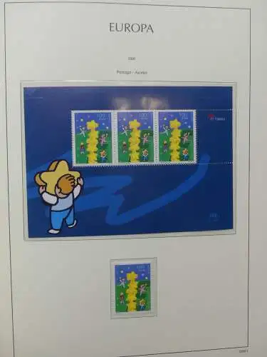 Europa Cept 1994-2002 postfrisch besammelt im Leuchtturm Binder #LZ680