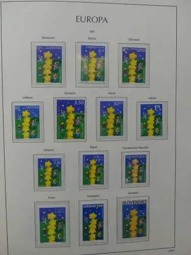 Europa Cept 1994-2002 postfrisch besammelt im Leuchtturm Binder #LZ680