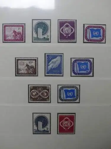 UNO 1952-1980 ** teilbesammelt im Lindner Binder #LZ693