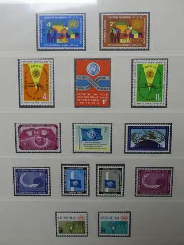 UNO 1952-1980 ** teilbesammelt im Lindner Binder #LZ693