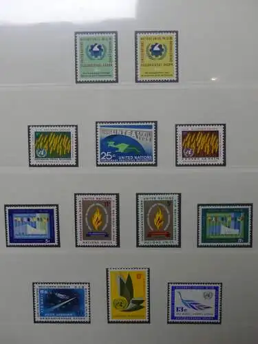 UNO 1952-1980 ** teilbesammelt im Lindner Binder #LZ693