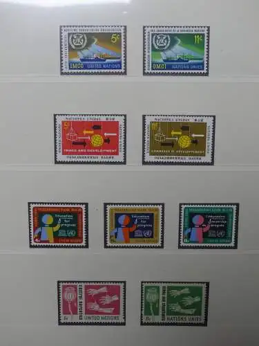 UNO 1952-1980 ** teilbesammelt im Lindner Binder #LZ693
