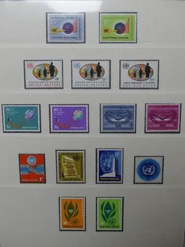 UNO 1952-1980 ** teilbesammelt im Lindner Binder #LZ693